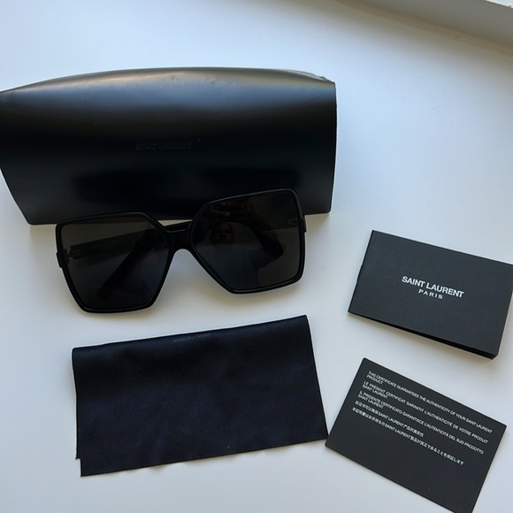 Saint Laurent Betty Oversized Square Women’s Sunglasses, 63mm - Picture 4 of 6